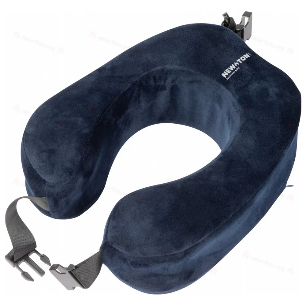 
                                            Plush neck pillow with closure band
                                            