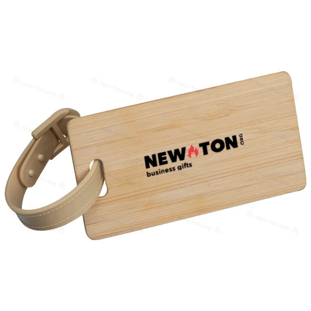 
                                            Bamboo luggage tag
                                            