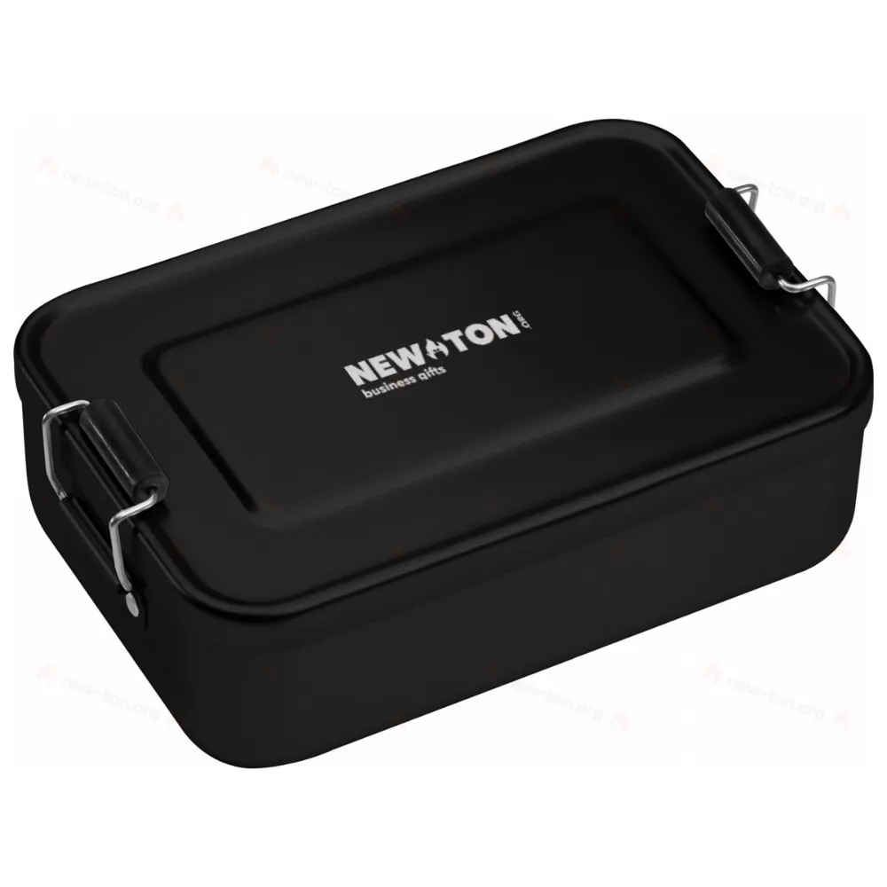 
                                            Aluminum lunch box with closure
                                            