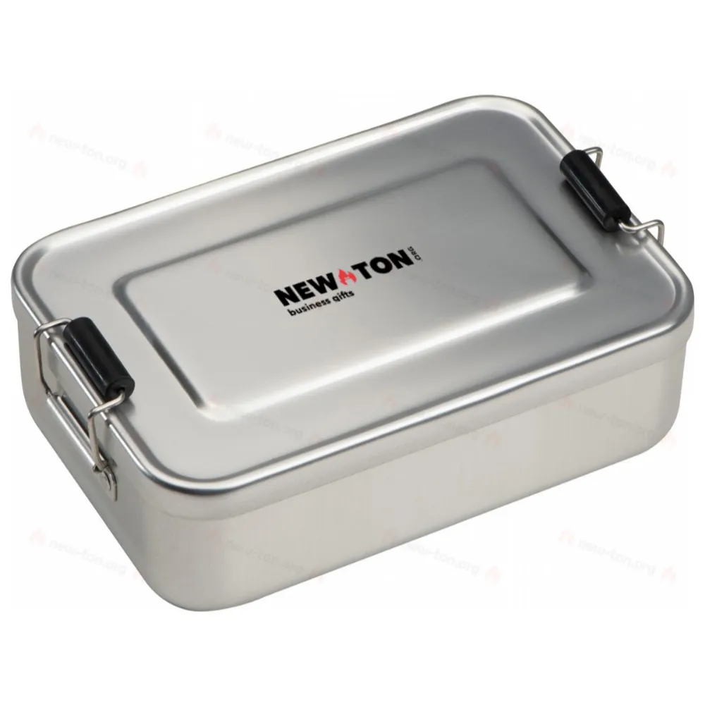 
                                                Aluminum lunch box with closure
                                                