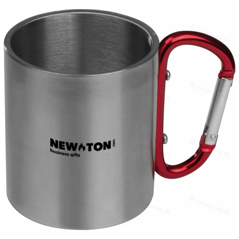 
                                            Metal mug with snap hook
                                            