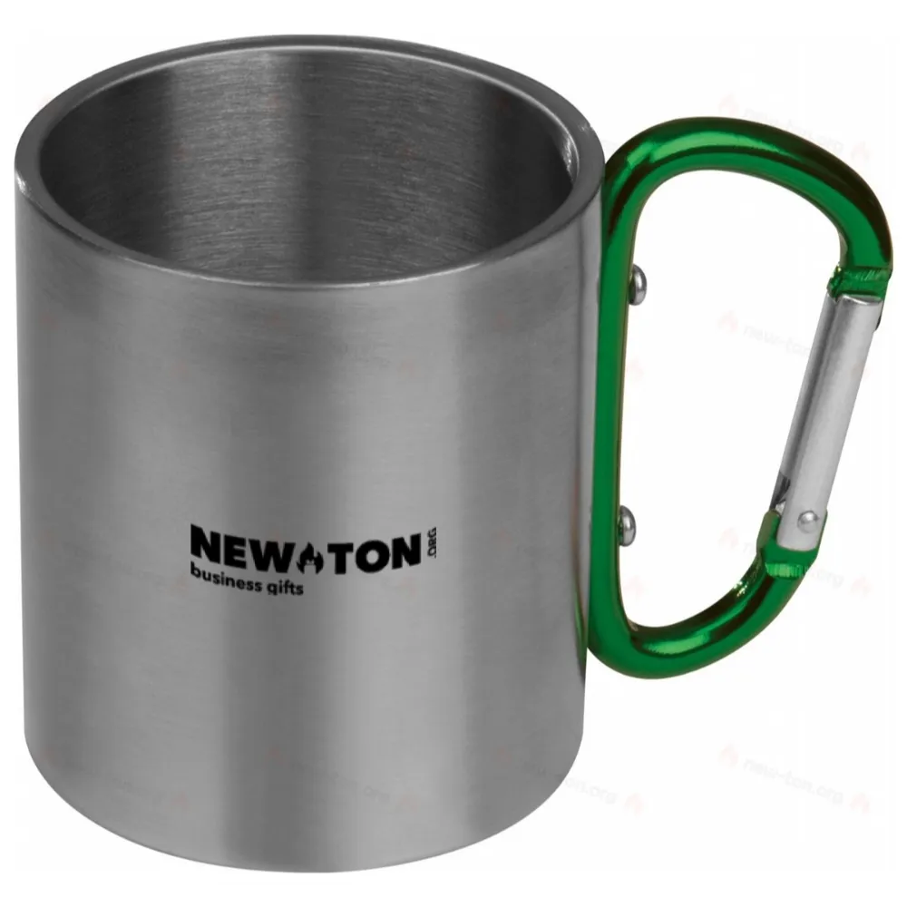 
                                            Metal mug with snap hook
                                            