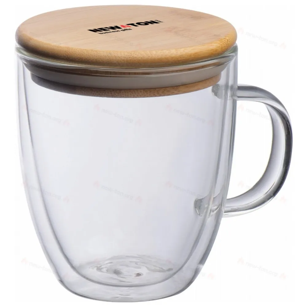 
                                            Double-walled glass with handle and 350 ml filling capacity
                                            