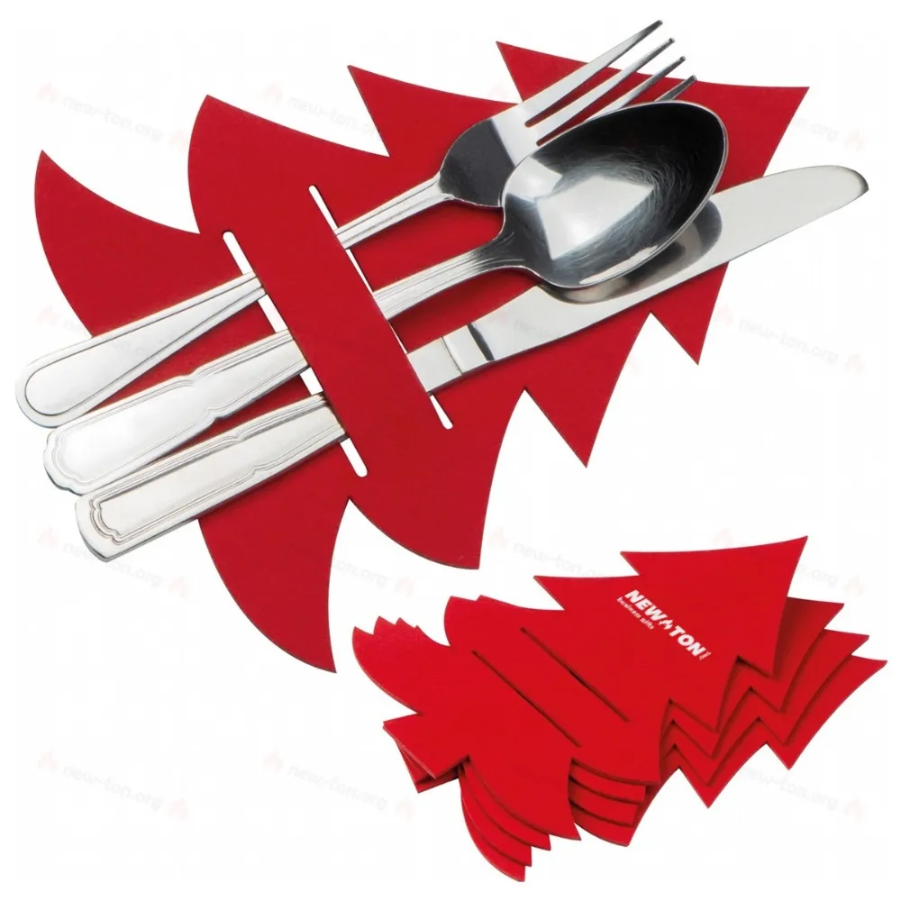 
                                            Cutlery pad in Christmas tree shape
                                            