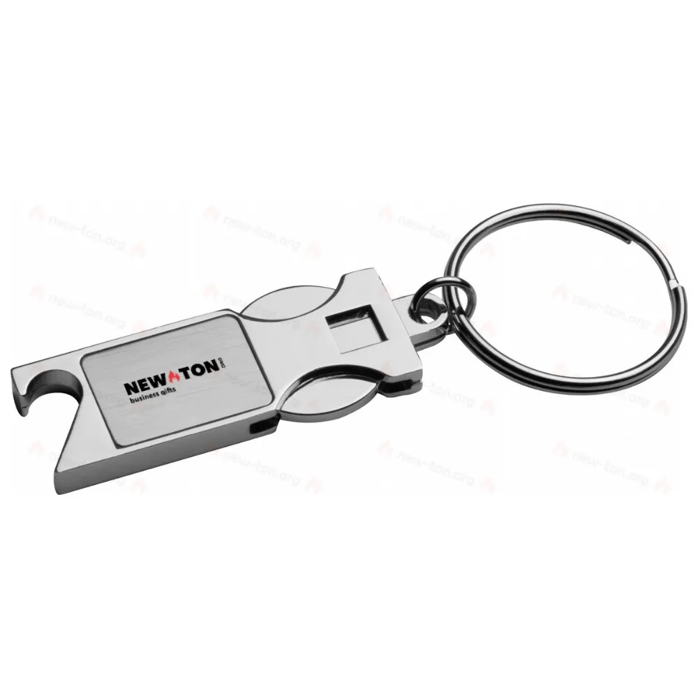 
                                            Bottle opener with shopping coin
                                            