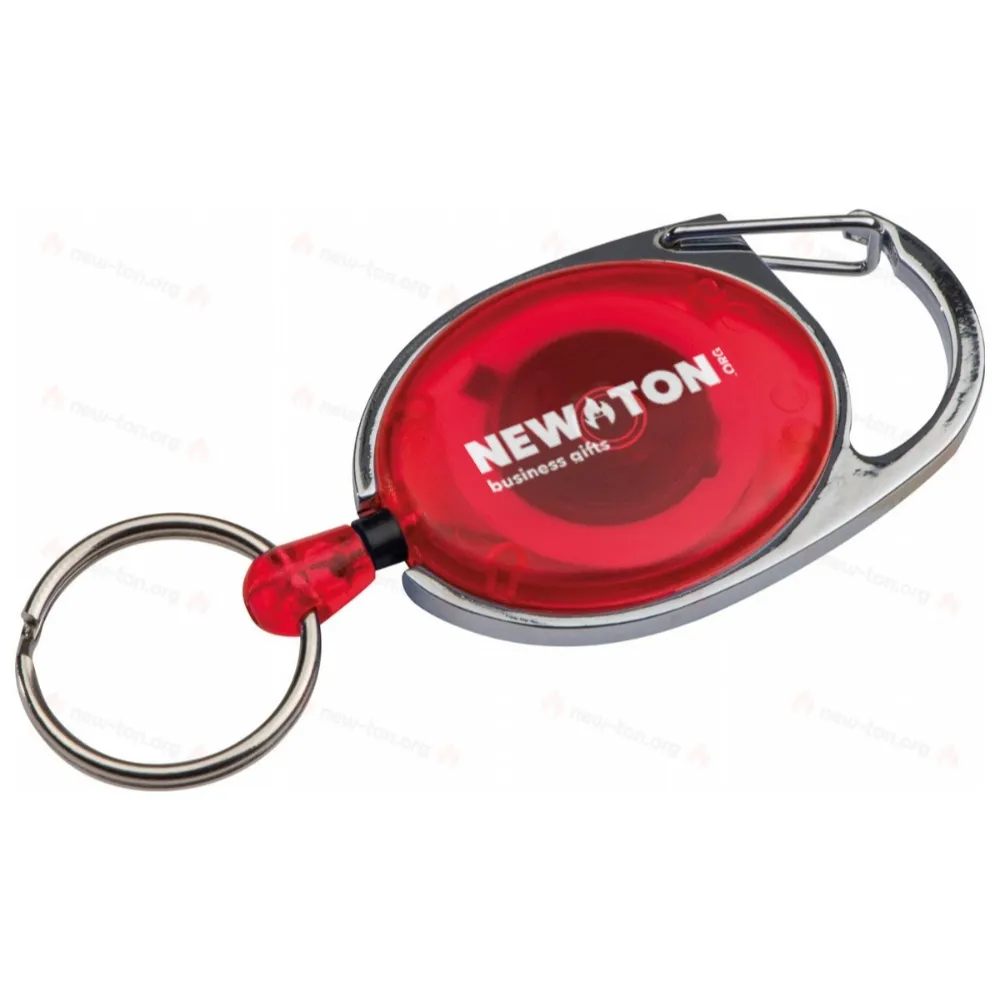 
                                            Retractable keyring with carabiner
                                            