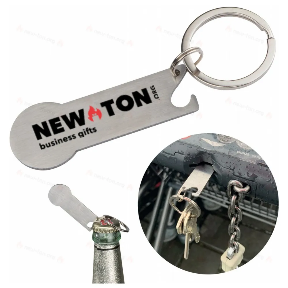 
                                            Keyring with shopping cart chip
                                            