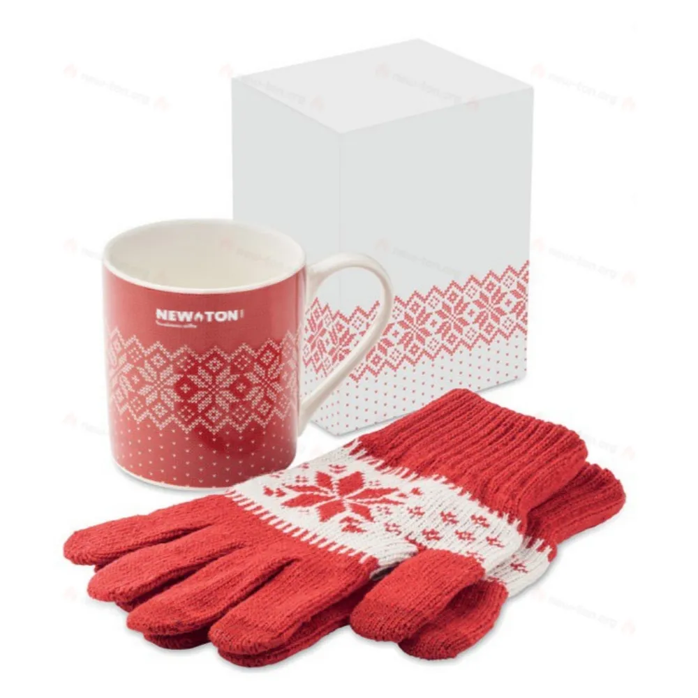Кружка и перчатки в наборе