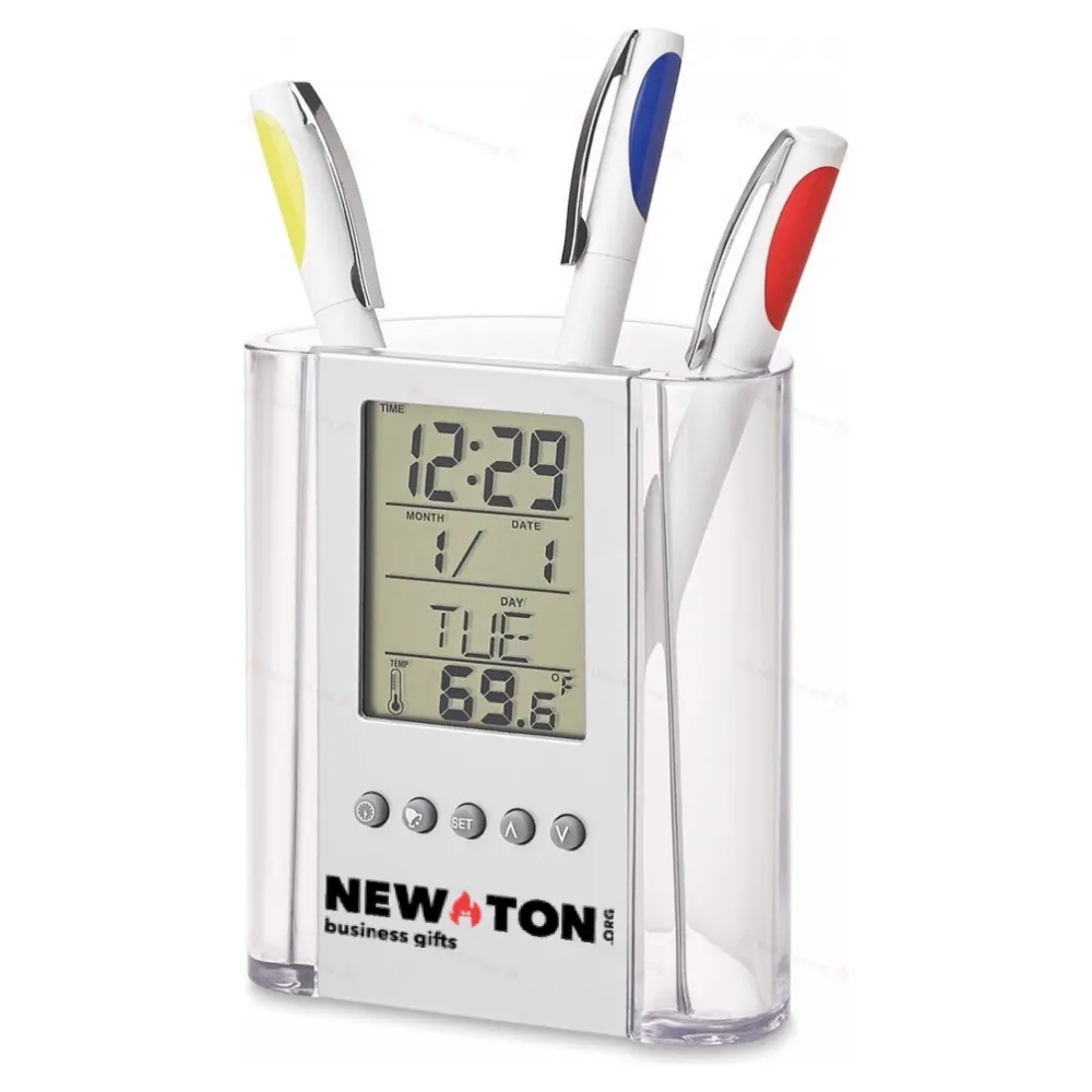 Часы с подставкой для ручки