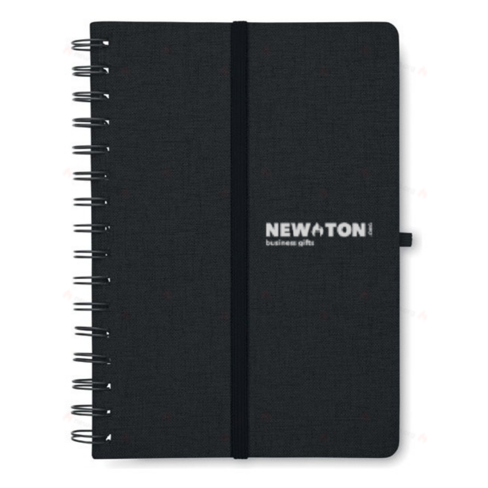 A5 notebook with phone holder