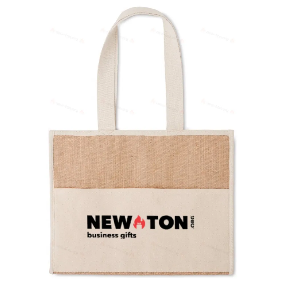 Сумка холодильник из джута