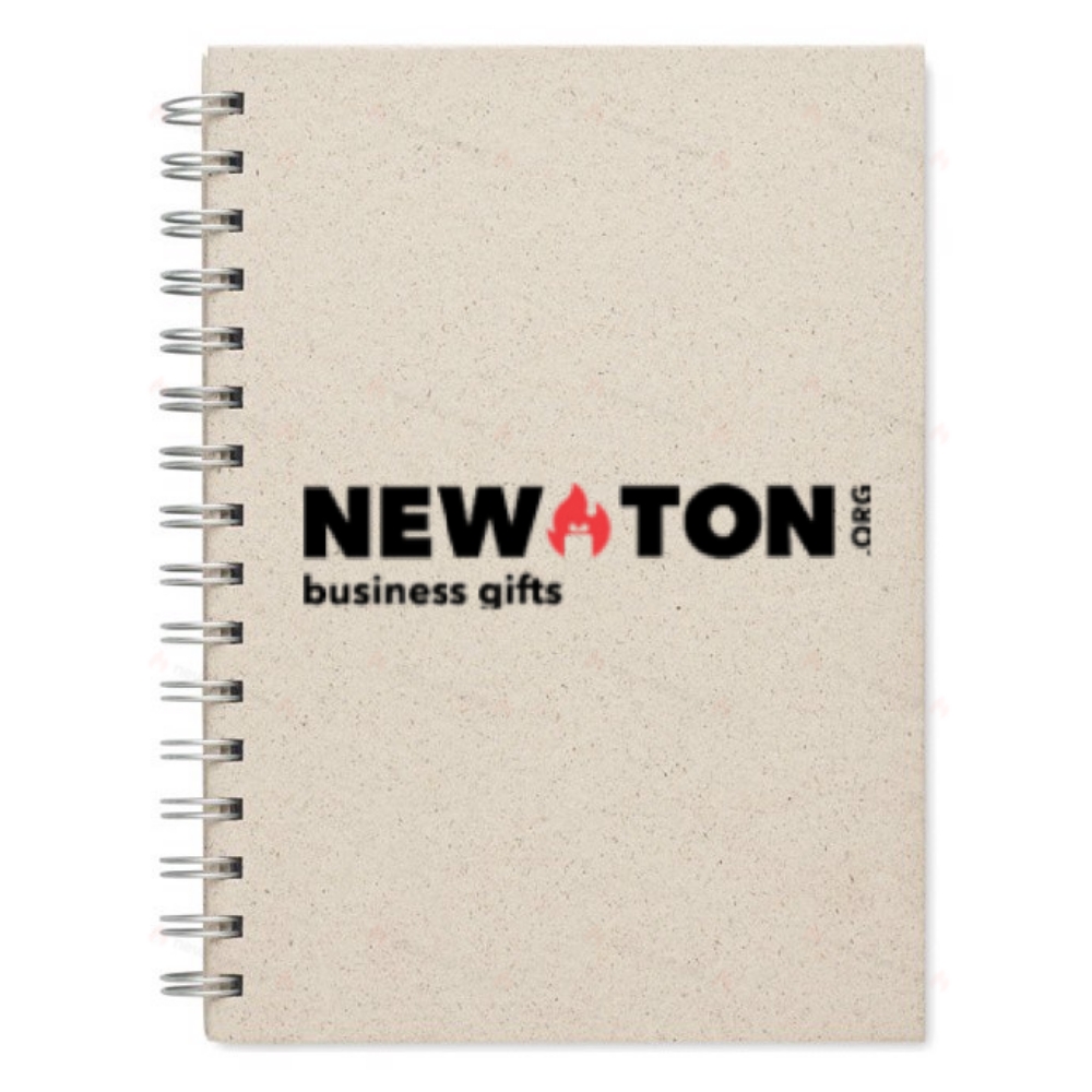 A5 ring notebook grass paper