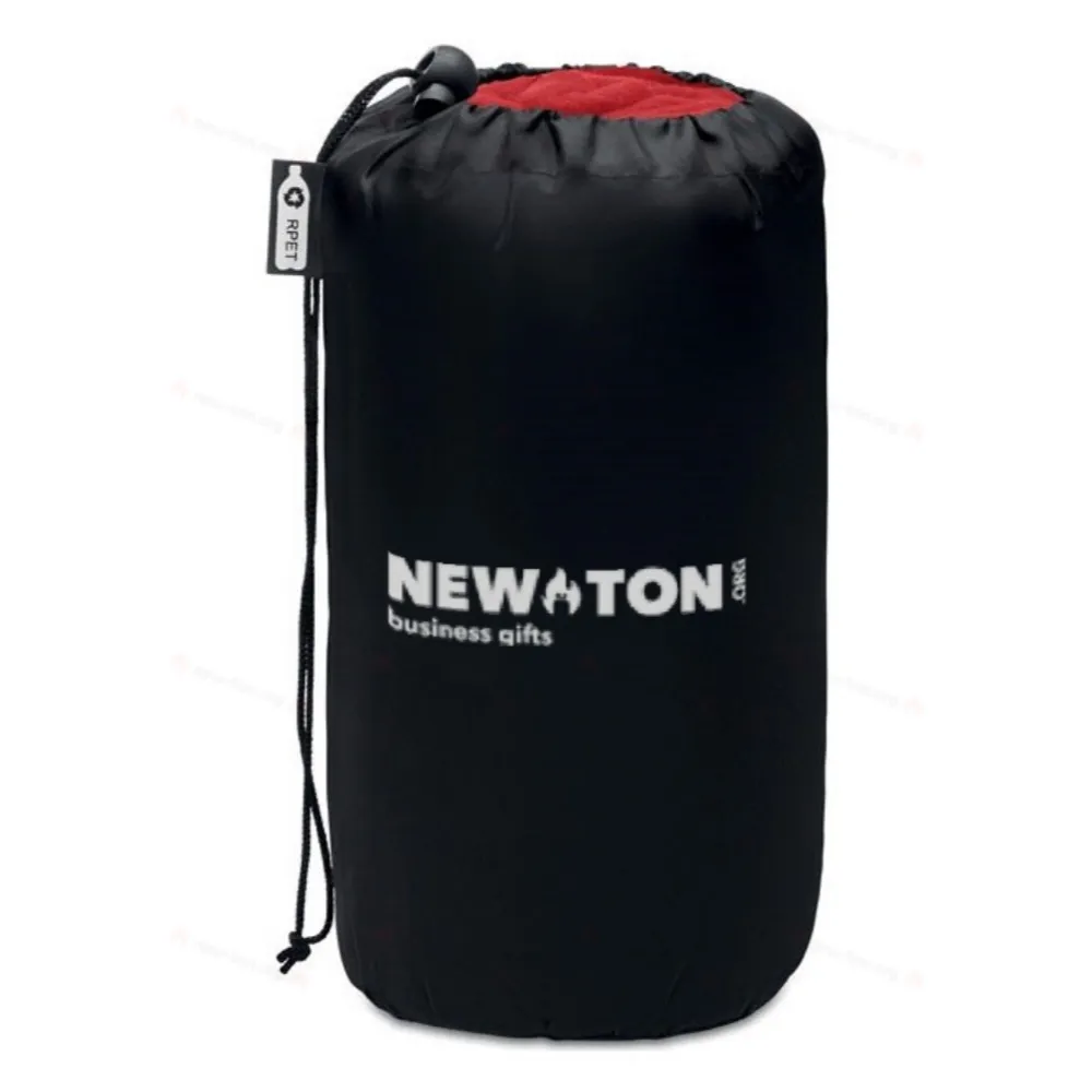 Флисовый дорожный плед из RPET