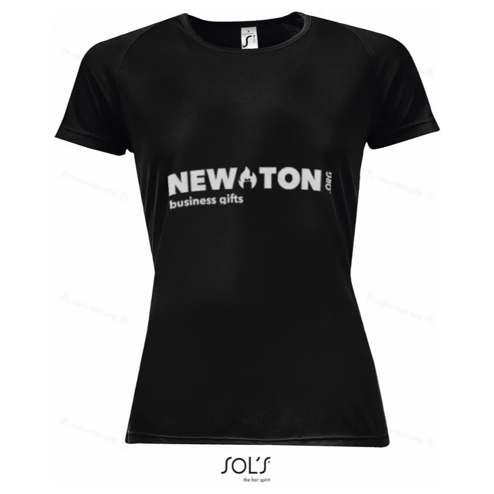 Спортивная женская футболка из полиэстера