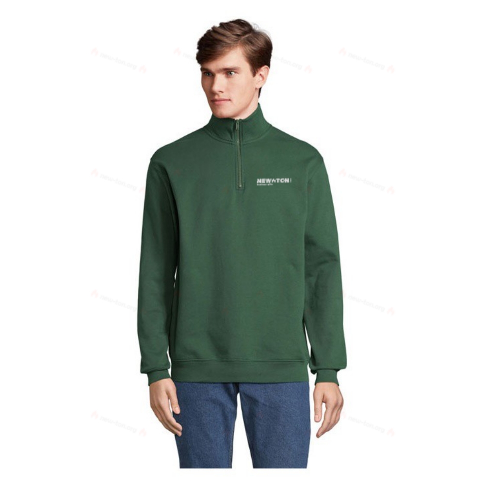 Свитшот с молнией и воротником