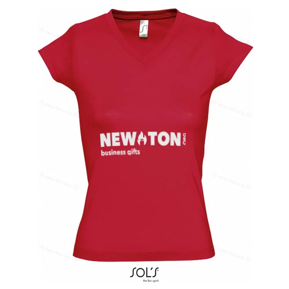 ЖЕНСКАЯ ФУТБОЛКА С V-ОБРАЗНЫМ ВЫРЕЗОМ MOON