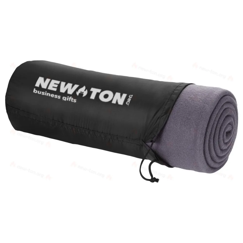 
                                            Huggy fleece plaid blanket with carry pouch
                                            