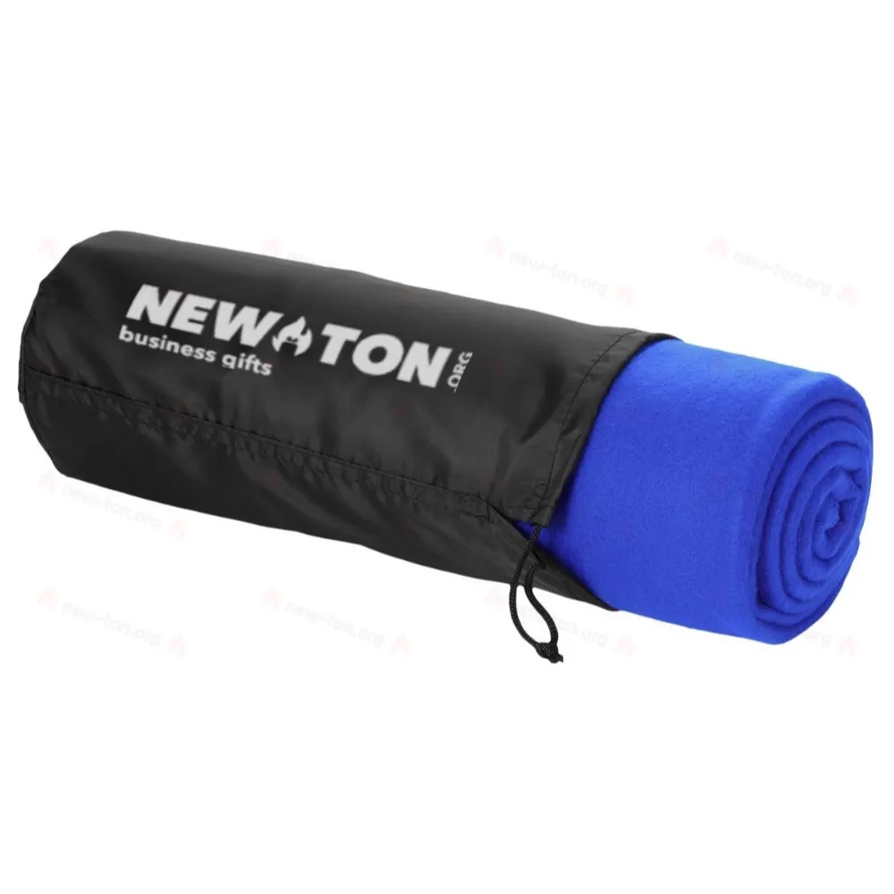 
                                            Huggy fleece plaid blanket with carry pouch
                                            