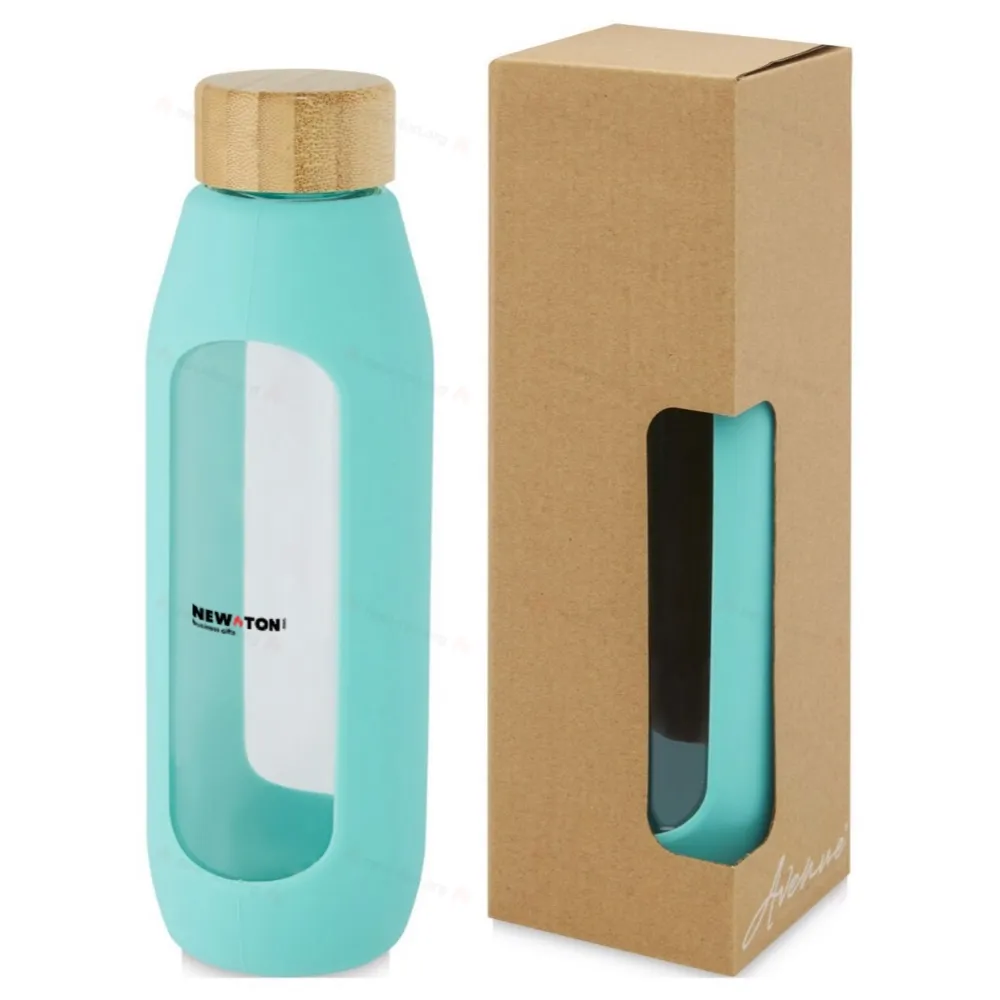 
                                            Tidan 600 ml borosilicate glass bottle with silicone grip
                                            
