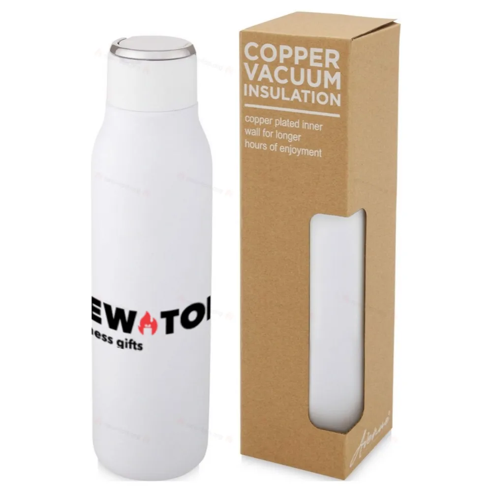 
                                            Marka 600 ml copper vacuum insulated bottle with metal loop
                                            