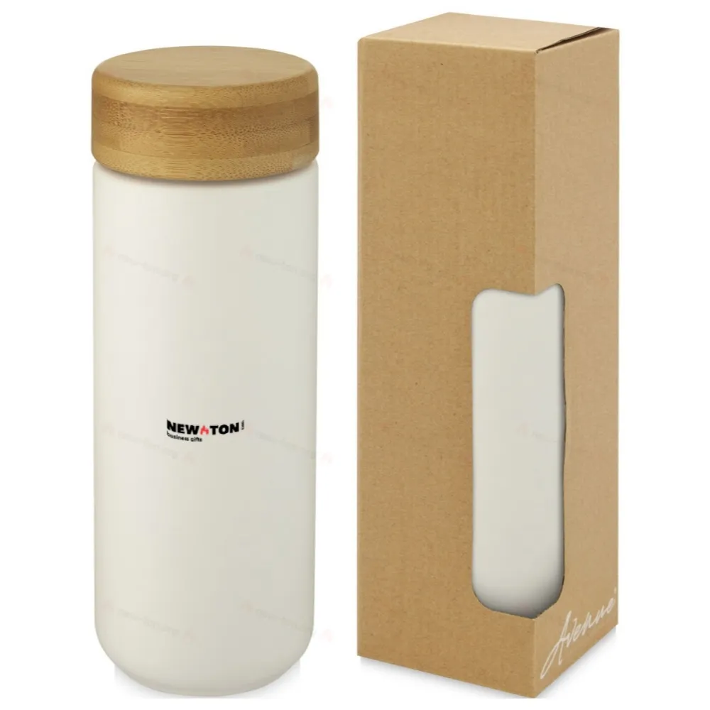 
                                            Lumi 300 ml ceramic tumbler with bamboo lid
                                            