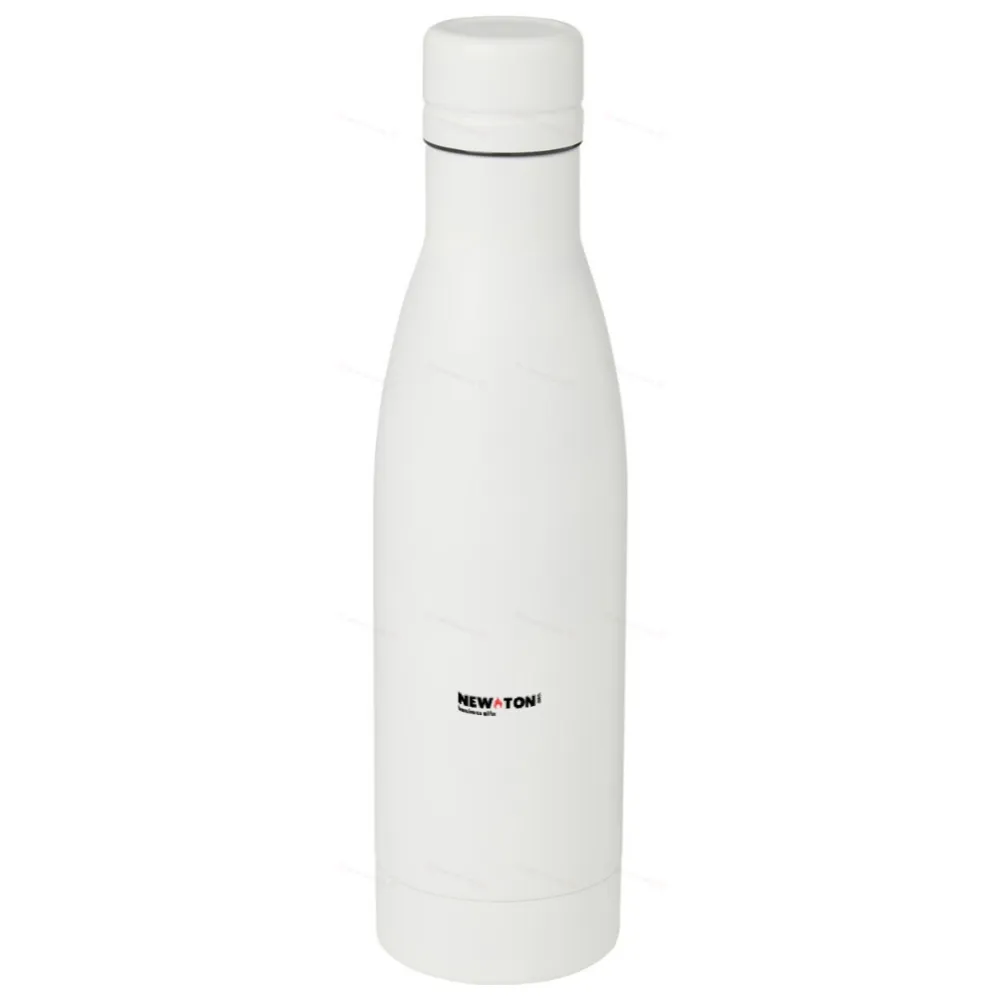 
                                                A stainless steel bottle made from recycled materials with a copper vacuum insulation, with a capacity of 500 ml and RCS certification.
                                                
