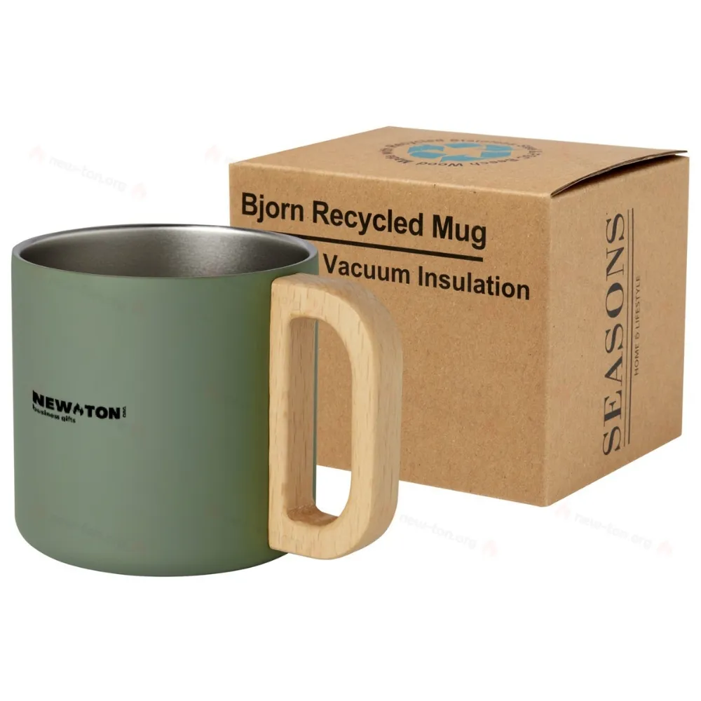 
                                            Bjorn stainless steel mug with RCS certification and copper vacuum insulation with a capacity of 360 ml.
                                            
