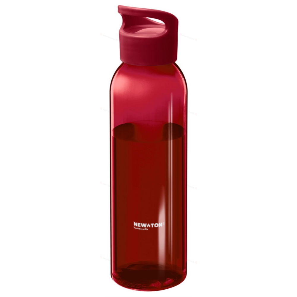 Sky is a 650 ml plastic water bottle made from recycled materials.