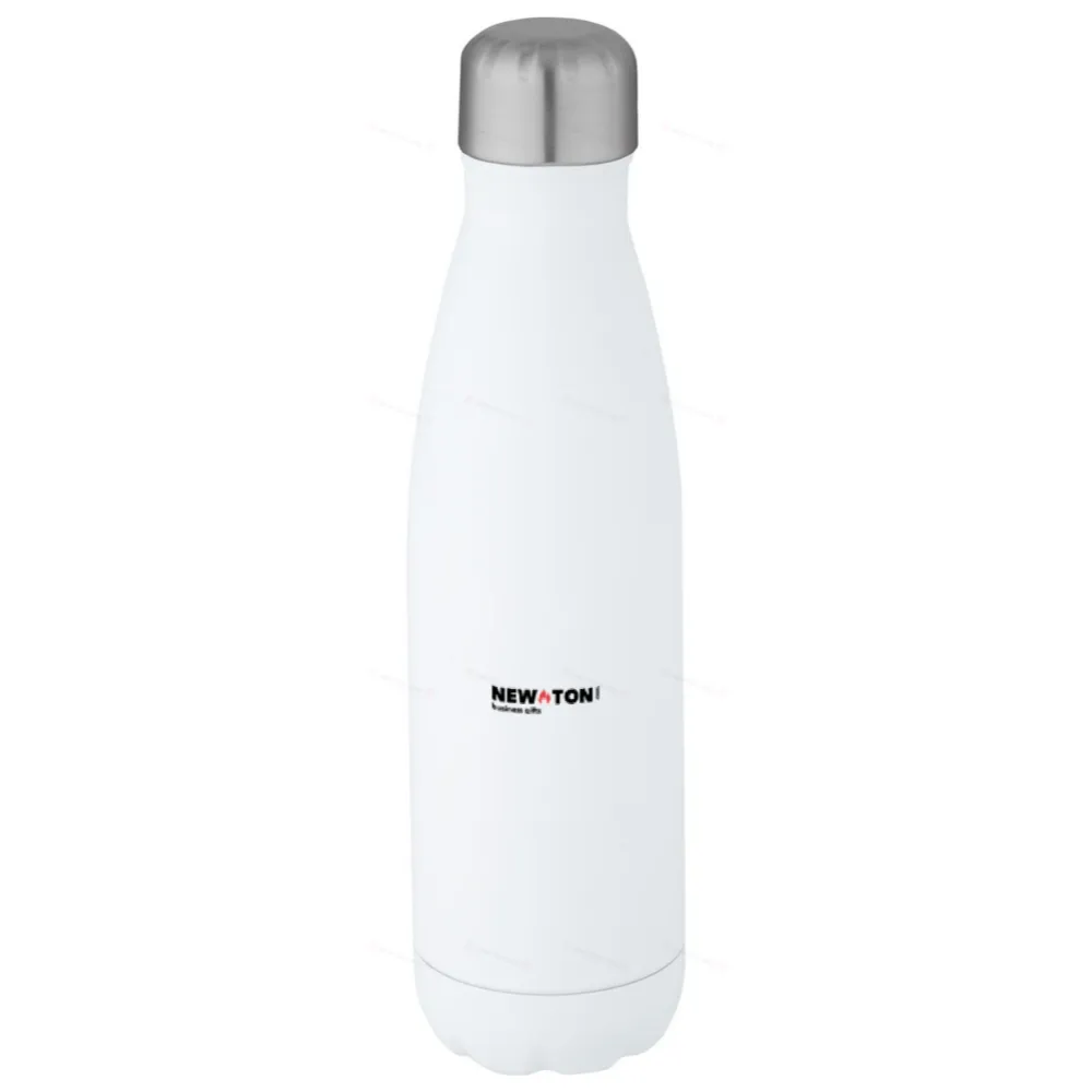 
                                            A stainless steel bottle with a capacity of 500 ml, made from recycled materials and featuring copper vacuum insulation, comes with a certificate.
                                            