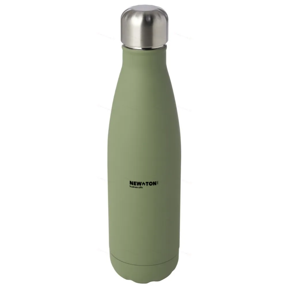 
                                                A stainless steel bottle with a capacity of 500 ml, made from recycled materials and featuring copper vacuum insulation, comes with a certificate.
                                                