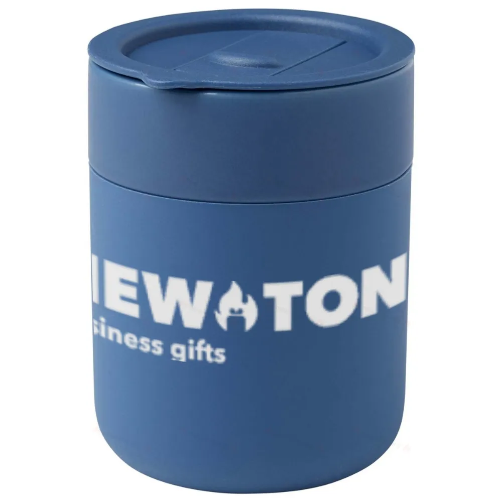 Керамическая кружка Java 330 мл с силиконовой оберткой и пластиковой крышкой