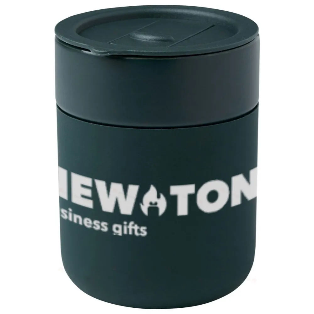 Керамическая кружка Java 330 мл с силиконовой оберткой и пластиковой крышкой