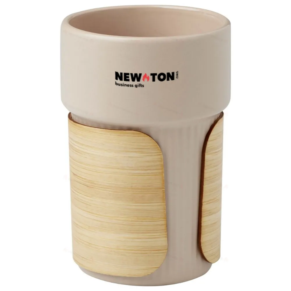 Стакан Fika 340 мл с бамбуковым чехлом