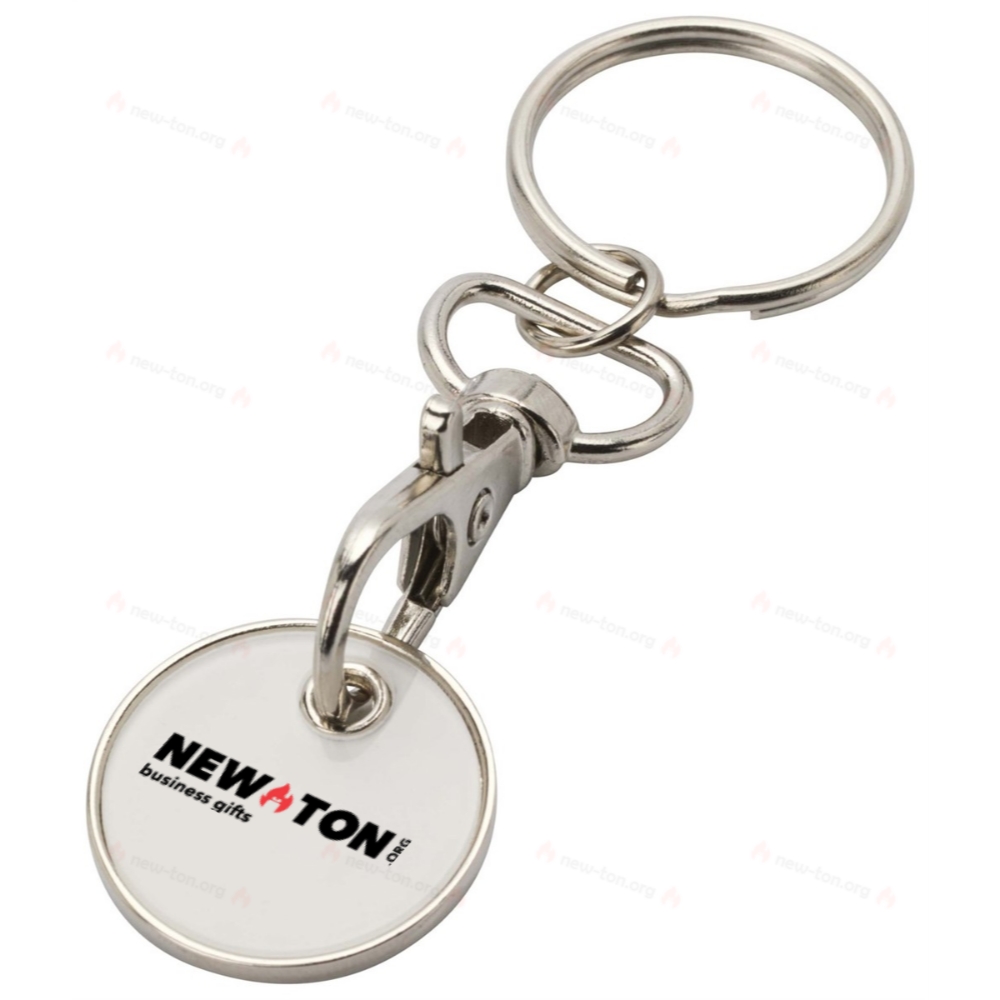 Rory keyring with trolley coin