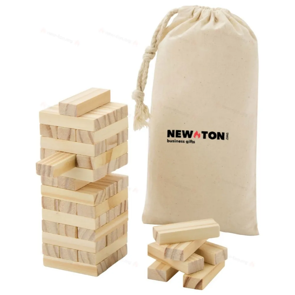 
                                            Jumble wooden toppling tower game
                                            