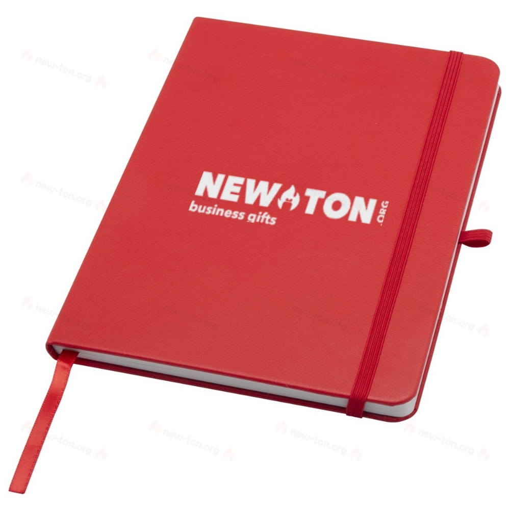 Блокнот формата A5 с твердой обложкой из тика и линованными страницами из переработанных материалов