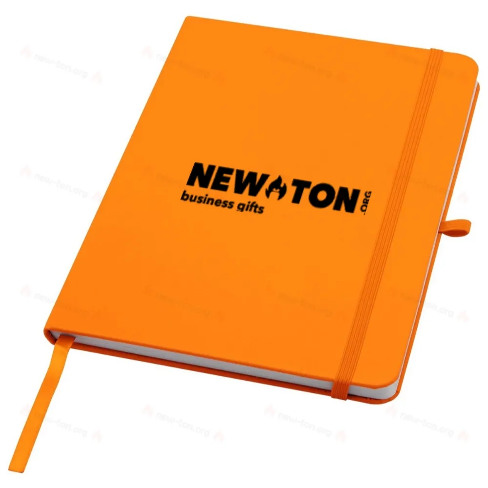 Блокнот формата A5 с твердой обложкой из тика и линованными страницами из переработанных материалов