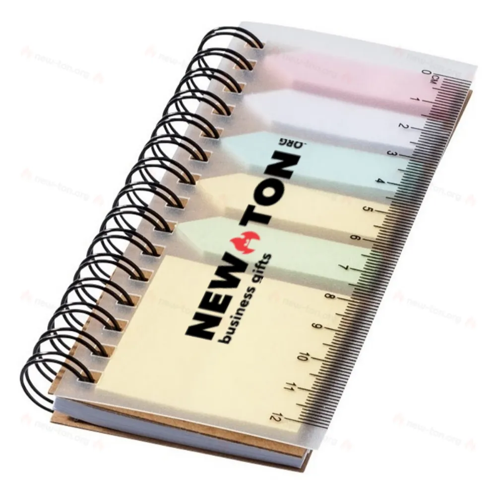 
                                            Spinner spiral notebook with coloured sticky notes
                                            