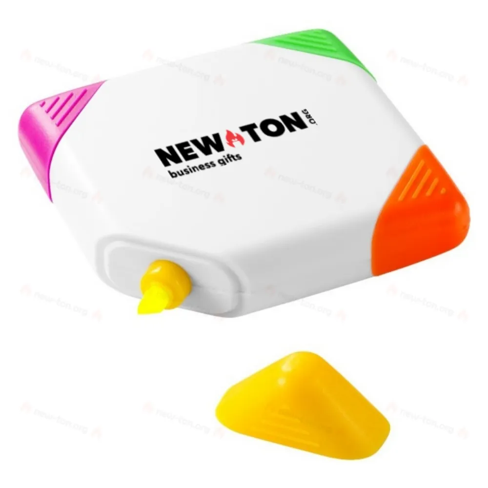 
                                            Trafalgar square-shaped 4-colour highlighter
                                            