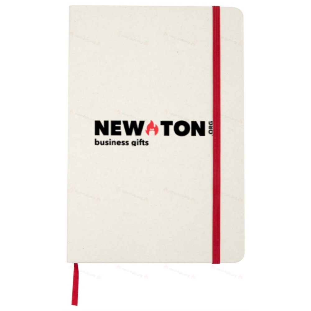 Блокнот с твердой обложкой Bass A5 из переработанных материалов с линованными страницами Блокнот с твердой обложкой Bass A5 из переработанных материалов с линованными страницами