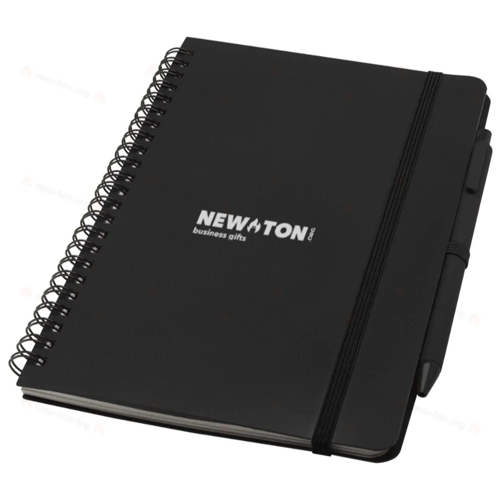 
                                                Thalaasa A5 ocean-bound hard cover notebook with ballpoint pen (black ink)
                                                