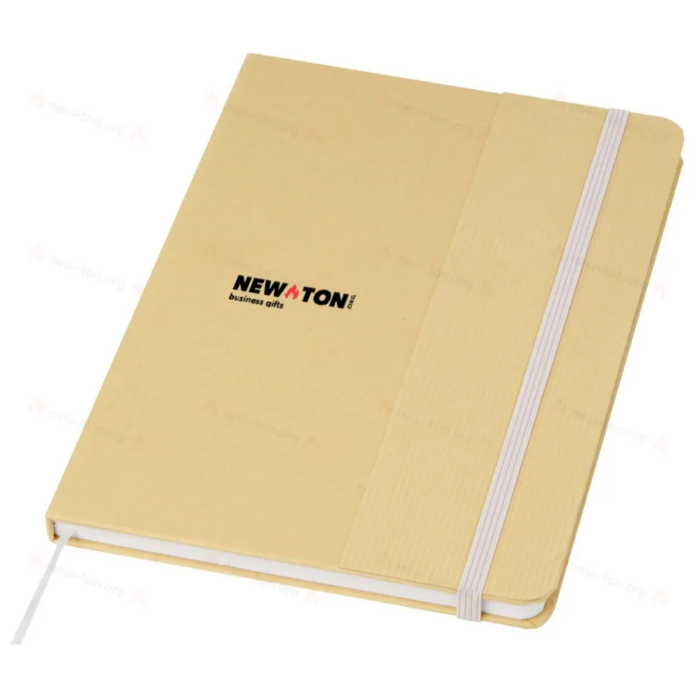 Блокнот Nelida A5 с твердой обложкой из переработанного картона