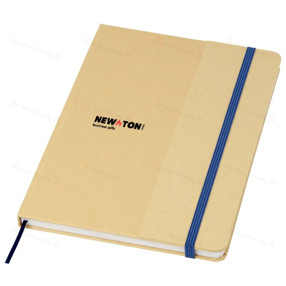 Блокнот Nelida A5 с твердой обложкой из переработанного картона