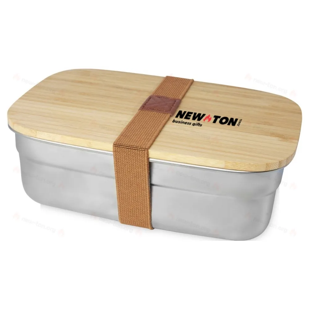 
                                            Tite stainless steel lunch box with bamboo lid
                                            