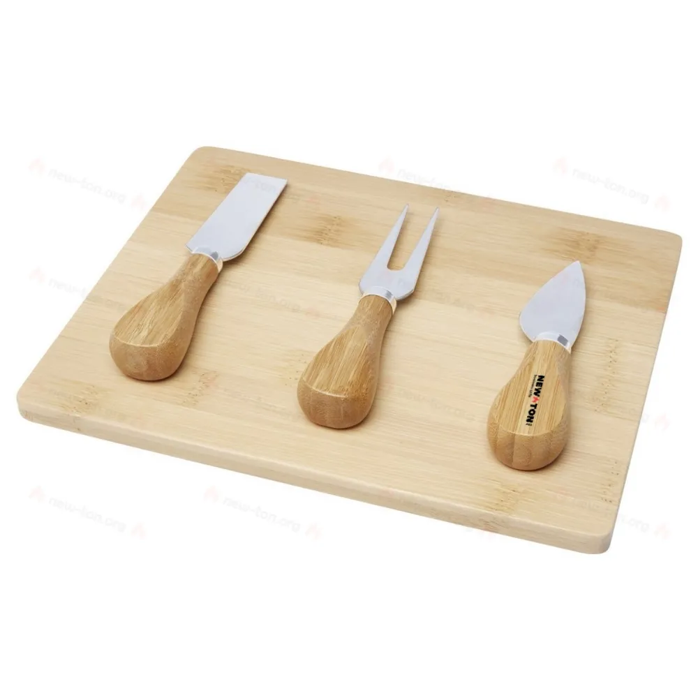 
                                                Ement bamboo cheese board and tools
                                                