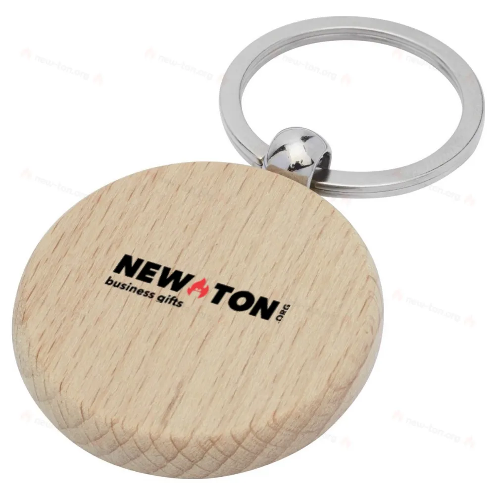 
                                            Giovanni beech wood round keychain
                                            
