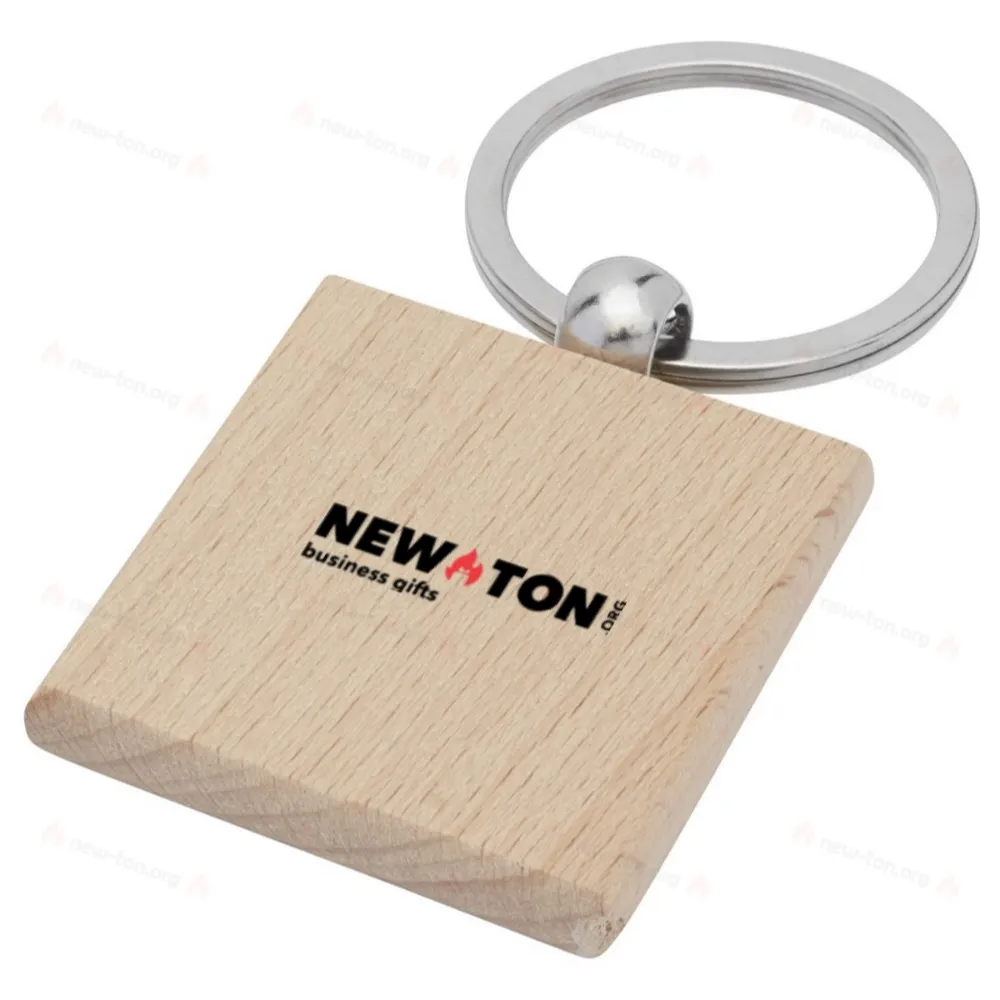 
                                            Gioia beech wood squared keychain
                                            