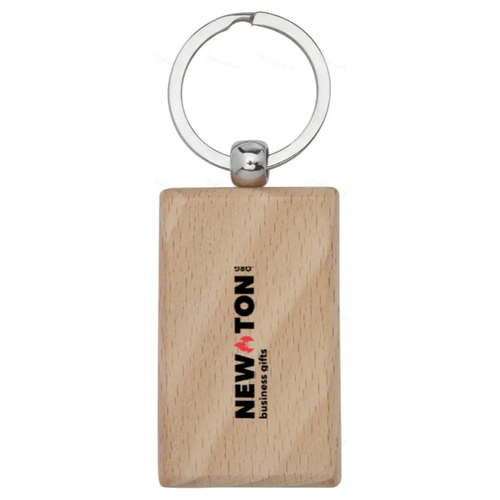 
                                            Gian beech wood rectangular keychain
                                            