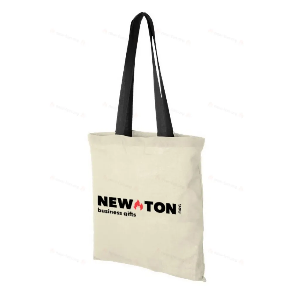 
                                            Nevada 100 g/m² cotton tote bag coloured handles 7L
                                            