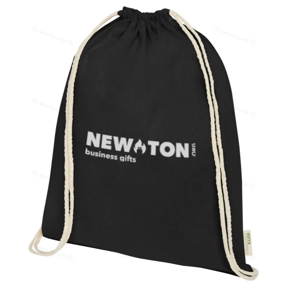 
                                                Orissa 140 g/m² GOTS organic cotton drawstring bag 5L
                                                